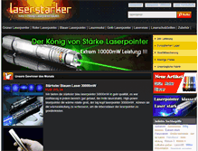 Tablet Screenshot of laserstarker.com